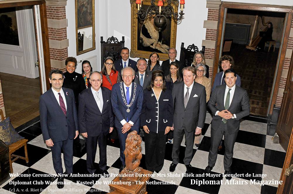 Dutch society welcome Ambassadors as honorary members to Diplomat Club Wassenaar the Netherlands