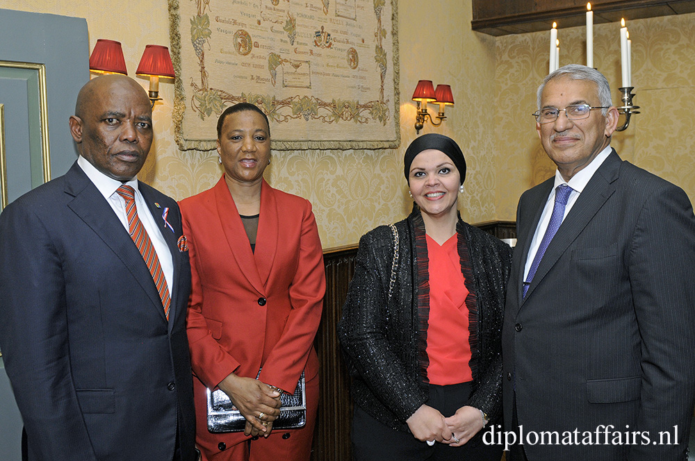 H.E. Mr Vusi Bruce Koloane, Mrs Ntokoza Koloane, Mrs. Besma Al-Fayadh, H.E. Dr Saad Ibrahim Al Ali