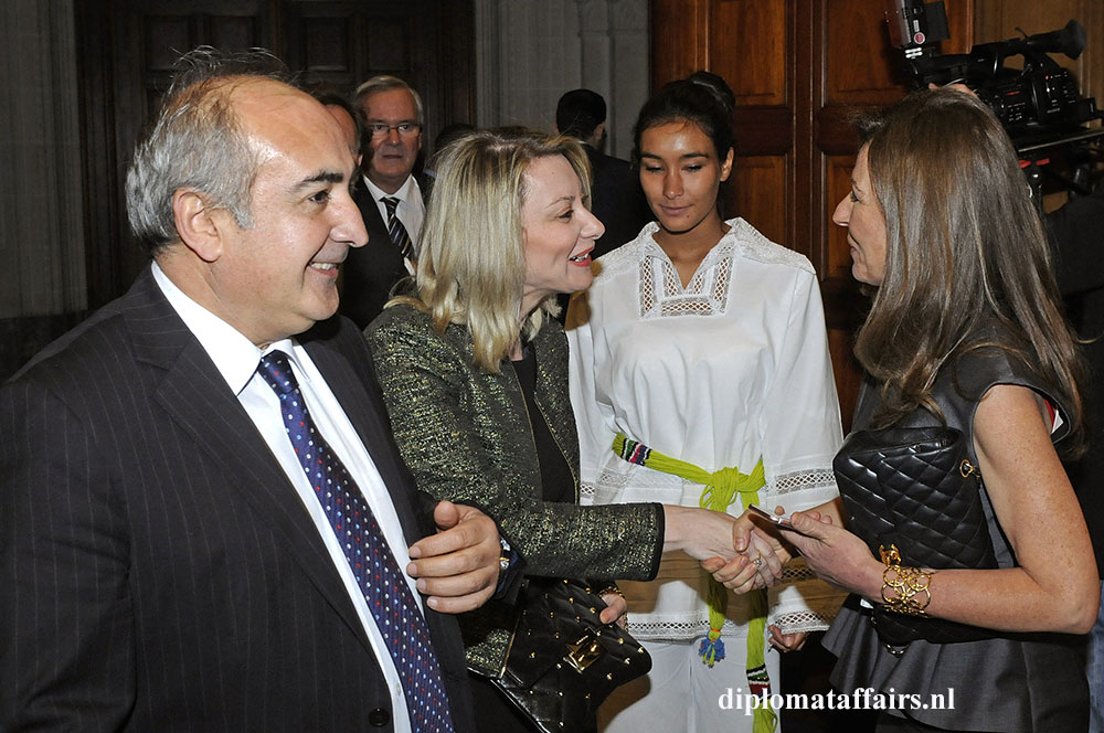 Ambassador of Turkey, H.E. Sadik Arslan, Mrs. Senem Arslan, Mrs. Rym Ben Becher Ambassador of Turkey, H.E. Sadik Arslan, Mrs. Senem Arslan, Mrs. Rym Ben Becher