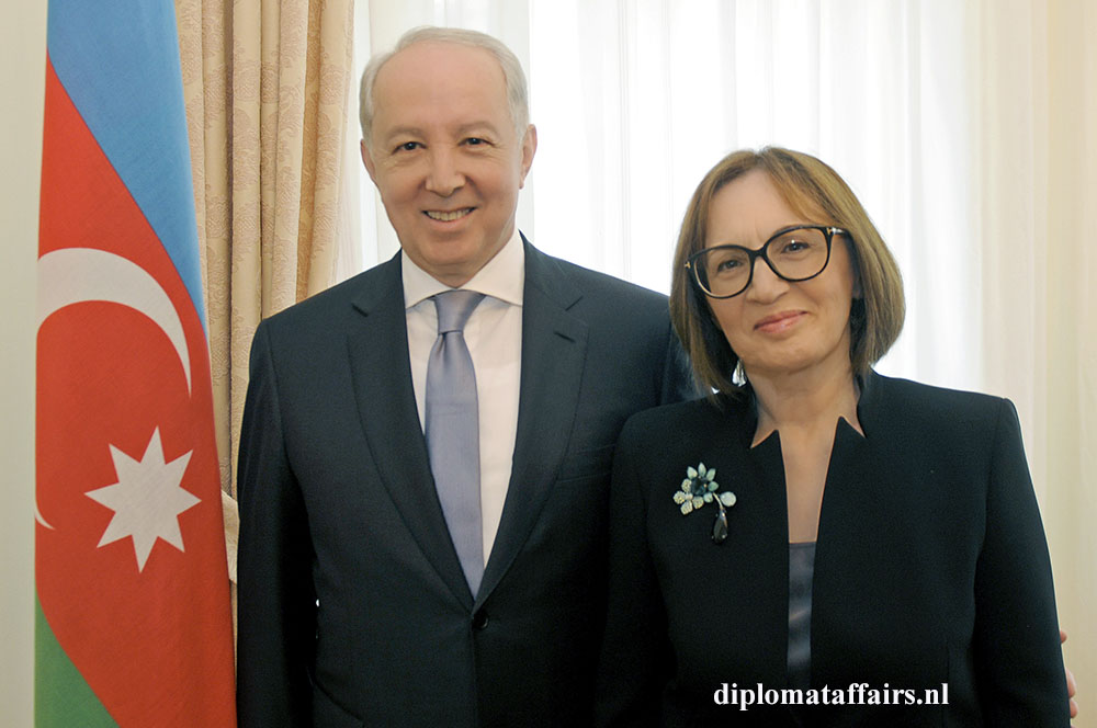 839.jpg Ambassador of Azerbaijan Mir-Hamza Efendivey and Prof. Sevil Amirova Efendiyev