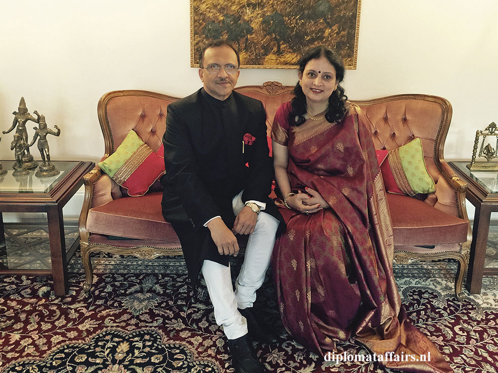 Ambassador of India H.E. Mr. J.S. Mukul and Mrs. Mukul