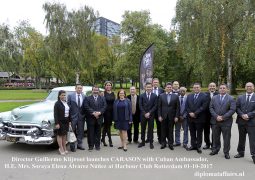 Director Guillermo Klijnoot launches CASARON with H.E. Mrs. Soraya Elena Álvarez Núñez, Ambassador of Cuba