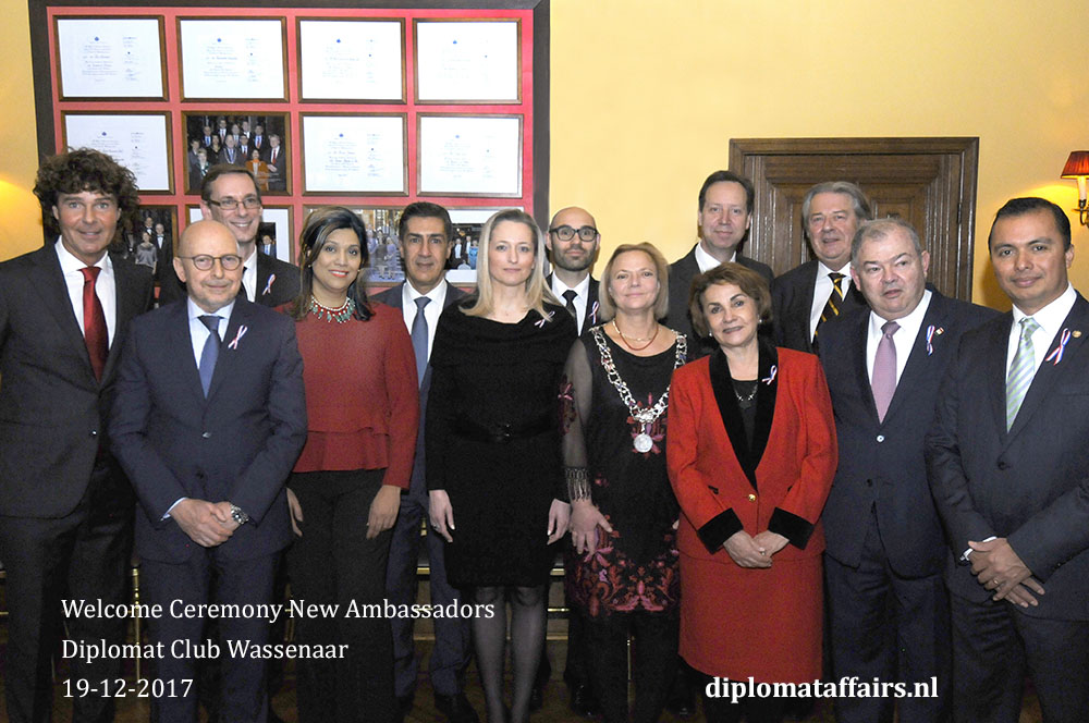 Diplomat Club Wassenaar Ralf Meppelder, Peter Bliek, Roelof van Ees, Shida Bliek