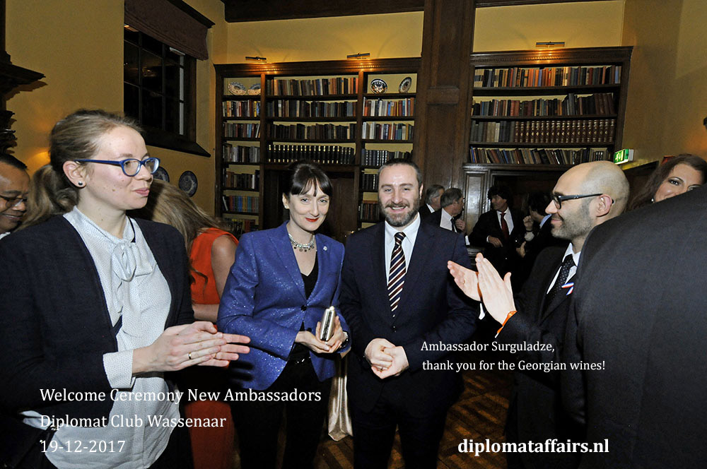 Diplomat Club Wassenaar H.E. Konstantine Surguladze, H.E. Marcin Czepelak Diplomat Club Wassenaar H.E. Konstantine Surguladze, H.E. Marcin Czepelak