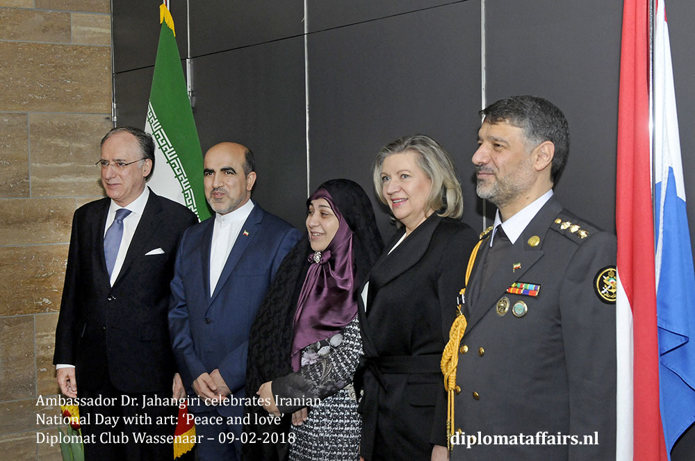 2. H.E. Dr. Alireza Jahangiri, H.E. Fernando Arias National Day Iran the Netherlands