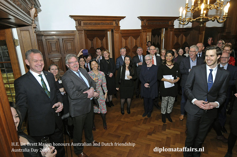 3. H.E. Dr. Brett Mason honours Australian and Dutch friendship 01-02-2018