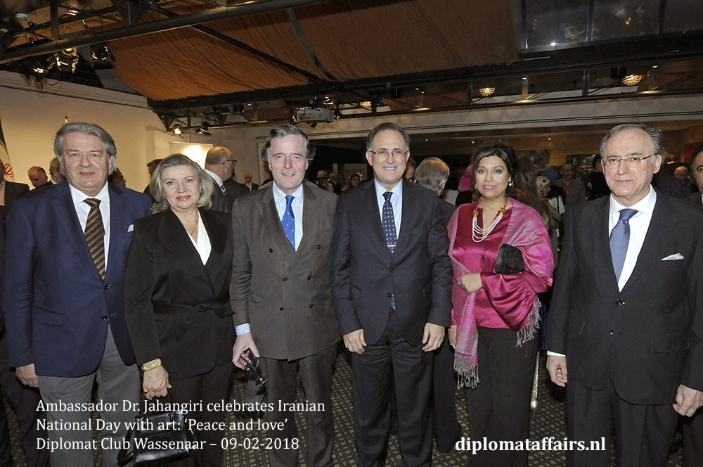 6. Mr. Peter Bliek, Mrs. Patricia van Oordt de Arias, Mr. Alexander Beelaerts, H.E. Abdel Bellouki, Mrs. Shida Bliek, H.E. Fernando Arias