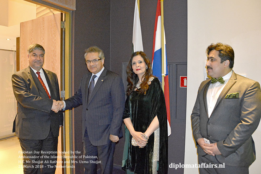 2. H.E. Dr. Hisham Al-Alawi (Iraq), H.E. Mr. Shujjat Ali Rathore, Mrs. Uzma Shujjat 2. H.E. Dr. Hisham Al-Alawi (Iraq), H.E. Mr. Shujjat Ali Rathore, Mrs. Uzma Shujjat