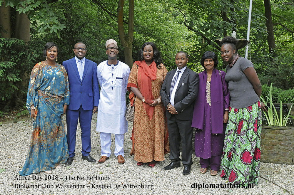 13 .jpg Mrs Rose Sumbeiywo, Chargé d’Affaires of Kenya with guests diplomataffairs.nl