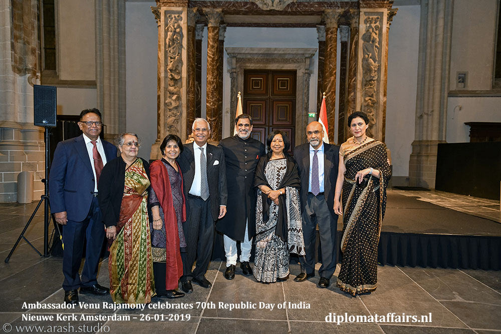 12.jpg Ambassador Rajamony and Dr. Thapa warmly welcome the Indian community Diplomat Affairs Magazine