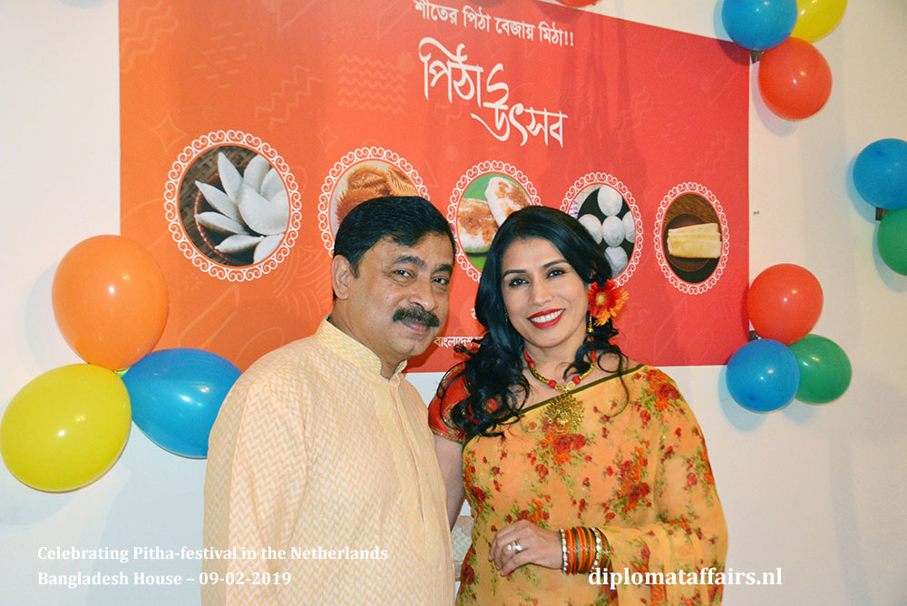 Ambassador Sheikh Mohammed Belal and Dr Dilruba Nasrin Celebrating Pitha-festival in the Netherlands Diplomat Affairs Magazine Ambassador Sheikh Mohammed Belal and Dr Dilruba Nasrin Celebrating Pitha-festival in the Netherlands Diplomat Affairs Magazine