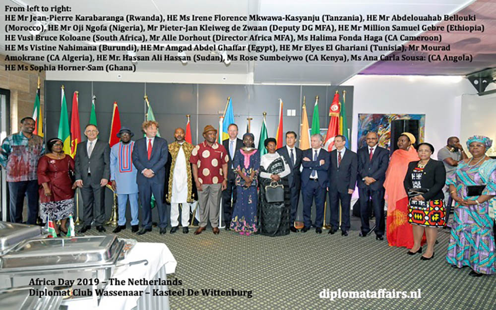 African Day speech by HE Mr. Jean Pierre Karabaranga,HE Mr. Amgad Abdel Ghaffar, Mr. Pieter-Jan Kleiweg de Zwaan MFA