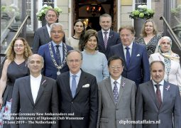 Celebrating our 11th Welcome Ceremony for newly arrived Ambassadors and the 5th Anniversary of Diplomat Club Wassenaar