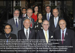 Mayor Leendert de Lange and Dutch society welcome seven new Ambassadors at Diplomat Club Wassenaar/Kasteel De Wittenburg