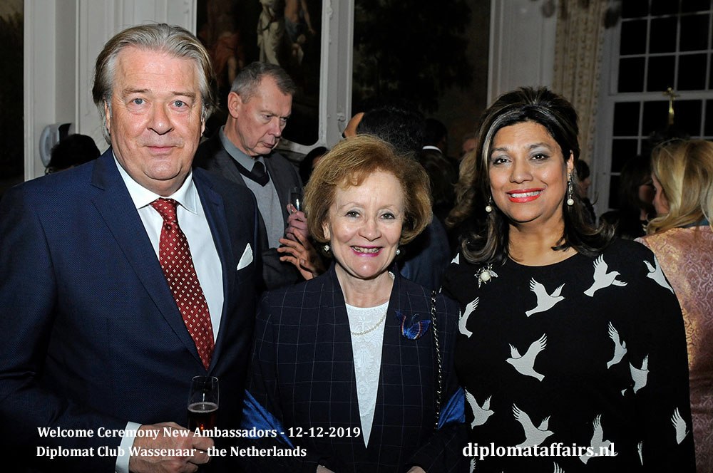 5c.jpg Mr Peter Bliek, Ambassador of Chile H.E. Prof María Teresa Infante, Mrs Shida Bliek Diplomat Affairs Magazine