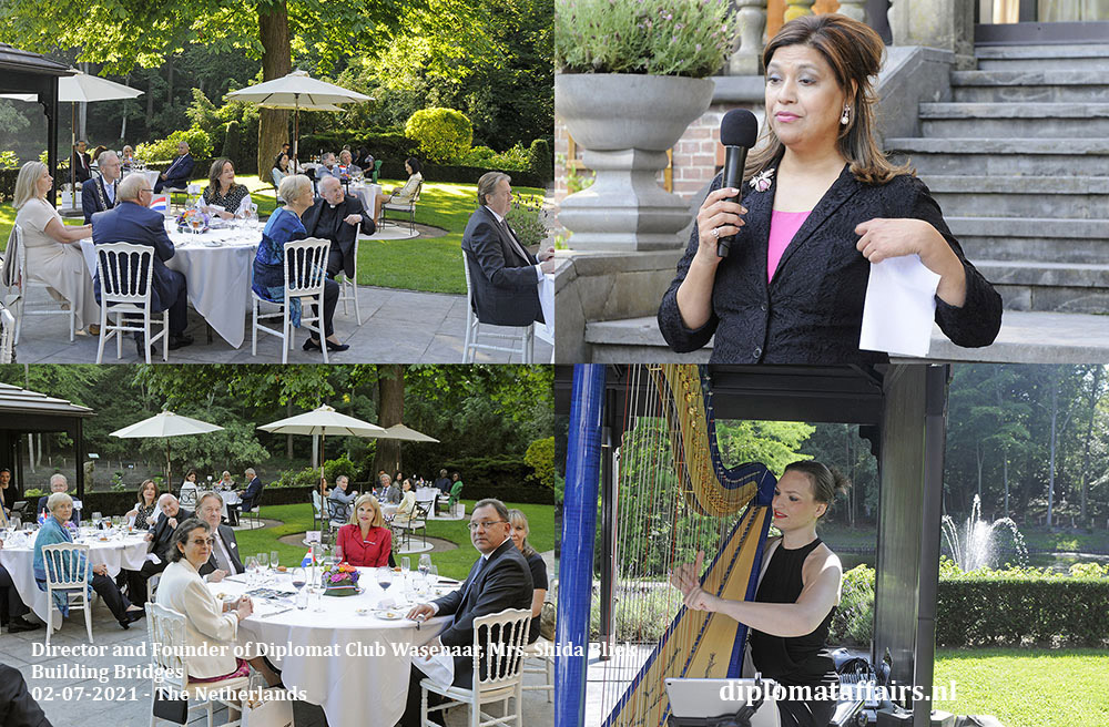 3. Director and Founder of Diplomat Club Wassenaar, Mrs. Shida Bliek welcomes new Ambassadors. Diplomat Affairs Magazine