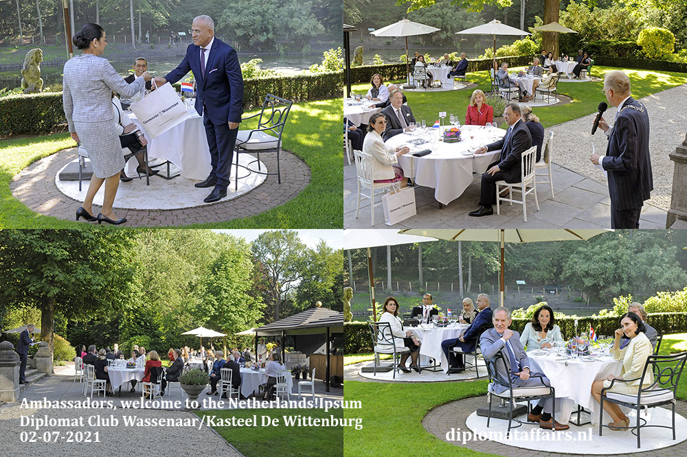 9. Welcome Ceremony New Ambassadors hosted by Mrs. Shida Bliek. Remarks by Mayor Leendert de Lange. Cheese for H.E. Slim Ghariani