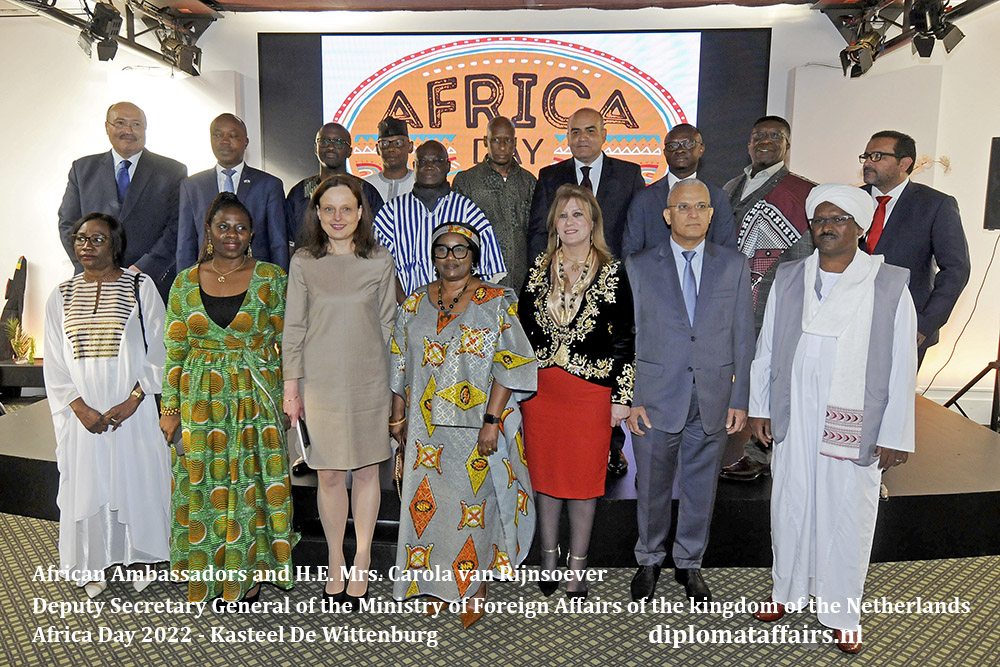 1. African Ambassadors and H.E. Mrs. Carola van Rijnsoever, Deputy Secretary General MFA. Diplomat Affairs Magazine